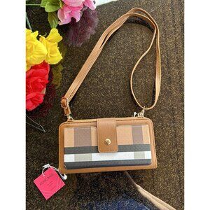 Iconic Brand Bags Shoulder/Cross body, Front phone pocket, Zippered, Card Slots,